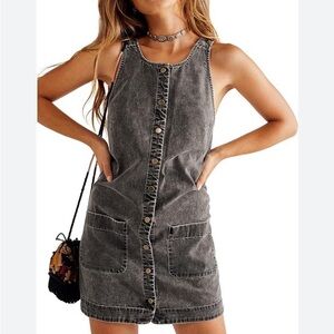 FREE PEOPLE WILDERADO MINI DENIM DRESS